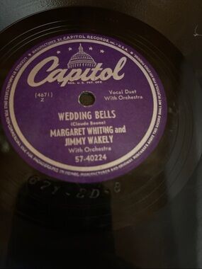 "Wedding Bells"Margaret Whiting and Jimmy Wakely.